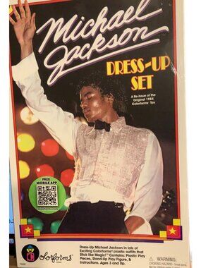 Michael Jackson Colorforms Dress up Set 2010 Reissue of Original 1984 Toy